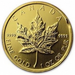 Продать монету Кленовый лист канадский, золото, 1OZ