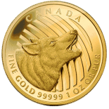 Скупка Золотой монеты волк: золото 31.1 гр монета серии «Зов природы»