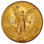 Выкуп монет Мексиканские 50 Песо, 37,5 гр чистого золота (проба 0,900)