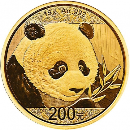 Выкуп монет Китайская панда. 15 грамм 20 200 CNY
