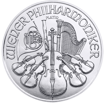 Венская Филармония: платиновая монета 31.1 гр