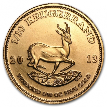 Выкуп золотой монеты ЮАР «Крюгерранд» 3.11 г чистого золота (проба 0.917)
